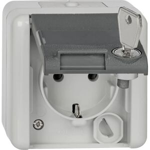 Jung 820 NAWSL - Power Outlet with Safety Lock - 16A 250V Jung 820 NAWSL - Power Outlet with Safety Lock - 16A 250V