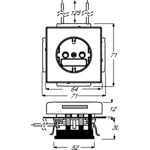 Busch-Jaeger 2013-0-5294 stopcontact - IP20 - Wit Busch-Jaeger 2013-0-5294 stopcontact - IP20 - Wit