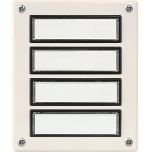 Grothe ETA 634 WS - Panel de timbre con 4 botones Grothe ETA 634 WS - Panel de timbre con 4 botones