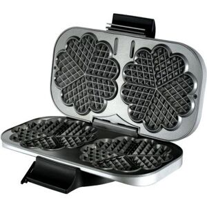 Unold 48241 - Doppeltes Herz-Waffeleisen - Schwarz, Silber Unold 48241 - Doppeltes Herz-Waffeleisen - Schwarz, Silber