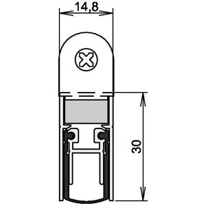 Athmer Modèle 1-382 Joint de porte insonorisant argenté - Publicité Athmer Modèle 1-382 Joint de porte insonorisant argenté - Publicité