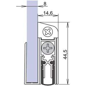 Athmer Modèle 1-407 Joint pour Porte en Verre - Automatique, Réglable 125mm - Publicité Athmer Modèle 1-407 Joint pour Porte en Verre - Automatique, Réglable 125mm - Publicité