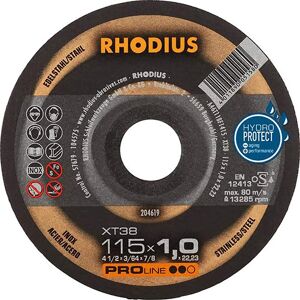 Disco di taglio Rhodius FT38 115mm - Acciaio e inox Disco di taglio Rhodius FT38 115mm - Acciaio e inox