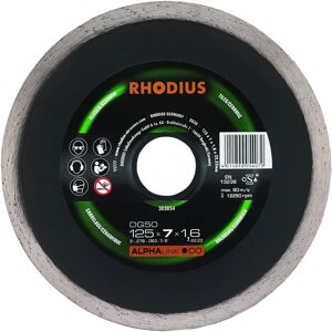 Rhodius DG50 Diamanttrennscheibe - 125 x 7 x 1,6 x 22,23 mm - Fliesen, Keramik Rhodius DG50 Diamanttrennscheibe - 125 x 7 x 1,6 x 22,23 mm - Fliesen, Keramik