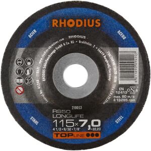 Disco de corte Rhodius - 115mm, 7mm, Acero, Rodio - Disco de Corte Disco de corte Rhodius - 115mm, 7mm, Acero, Rodio - Disco de Corte