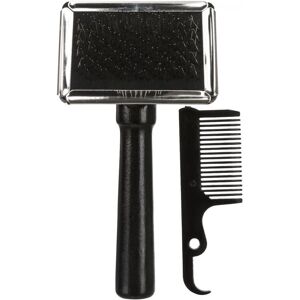 Trixie Dog Slicker Brush Including Brush Cleaner (2353) Trixie Dog Slicker Brush Including Brush Cleaner (2353)