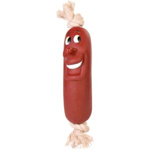 Jouet pour chien Trixie Saucisse Bronze Marron - Jouet à mâcher 11cm - Publicité Jouet pour chien Trixie Saucisse Bronze Marron - Jouet à mâcher 11cm - Publicité
