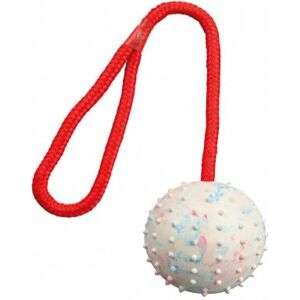 Trixie Dog Toy Natural Rubber Ball on Rope - 7 x 30cm Trixie Dog Toy Natural Rubber Ball on Rope - 7 x 30cm