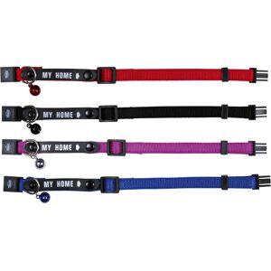 Trixie 4180 Nylon Cat & Dog Collar - Safety & ID - Black, Red Trixie 4180 Nylon Cat & Dog Collar - Safety & ID - Black, Red