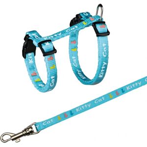 Trixie 4181 Dog/Cat Harness - Blue Nylon Halter Harness Trixie 4181 Dog/Cat Harness - Blue Nylon Halter Harness