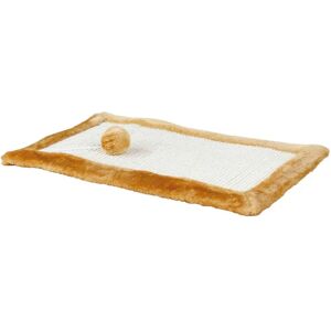 Trixie Cat Scratching Mat with Toy - 55x35cm - Natural Sisal Trixie Cat Scratching Mat with Toy - 55x35cm - Natural Sisal