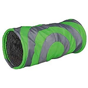 Trixie Small Animal Tunnel - Collapsible Grey/Green - 35cm Trixie Small Animal Tunnel - Collapsible Grey/Green - 35cm