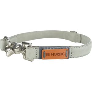 Trixie Light Grey Leather Dog Collar - 35cm - S Trixie Light Grey Leather Dog Collar - 35cm - S