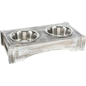 Trixie Hundeschüssel Holz/Edelstahl-Set - 2 Stück, 0,45L, ø 12-13 cm Trixie Hundeschüssel Holz/Edelstahl-Set - 2 Stück, 0,45L, ø 12-13 cm