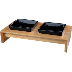 Trixie Dog/Cat Bowl - Modern Ceramic Wood Design Trixie Dog/Cat Bowl - Modern Ceramic Wood Design