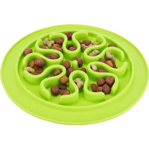 Trixie Blue Grey Slow Feed Dog Bowl & Mat - 24cm Trixie Blue Grey Slow Feed Dog Bowl & Mat - 24cm