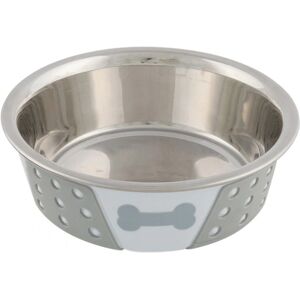 Trixie Dog/Cat Bowl - White/Grey Stainless Steel - 0.4 l Trixie Dog/Cat Bowl - White/Grey Stainless Steel - 0.4 l