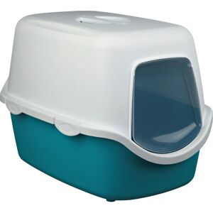Trixie Vico Cat Litter Tray with Hood - Turquoise/White - Litter Box Trixie Vico Cat Litter Tray with Hood - Turquoise/White - Litter Box