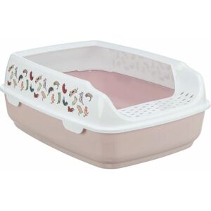 Trixie Delio Open Litter Box Pink White - Cat Litter Box Trixie Delio Open Litter Box Pink White - Cat Litter Box