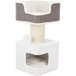 TRIXIE Ava Cat Scratching Tower - 86cm - White/Grey TRIXIE Ava Cat Scratching Tower - 86cm - White/Grey