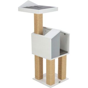 Trixie Nordic Cat Tree - Grey/White, 115cm Trixie Nordic Cat Tree - Grey/White, 115cm