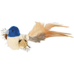 Trixie Plush Bird with Feathers Cat Toys - 8cm Trixie Plush Bird with Feathers Cat Toys - 8cm