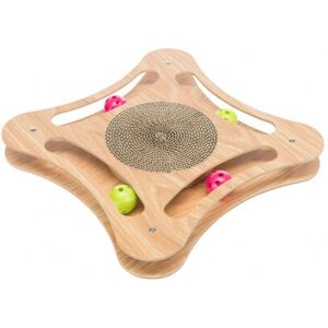 Trixie Cat Scratchers - Wooden Frame, Colorful Balls, Claw Pad Trixie Cat Scratchers - Wooden Frame, Colorful Balls, Claw Pad
