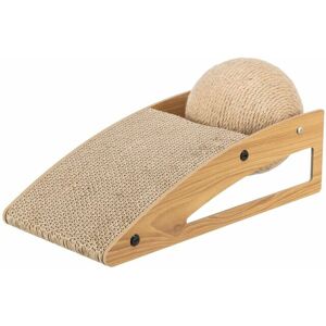 Trixie Jute Wood Cardboard Cat Scratcher - 40x17x20cm Trixie Jute Wood Cardboard Cat Scratcher - 40x17x20cm