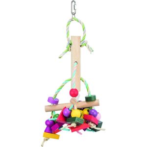 Trixie Bird Toy - Coloured Wooden 31cm Trixie Bird Toy - Coloured Wooden 31cm