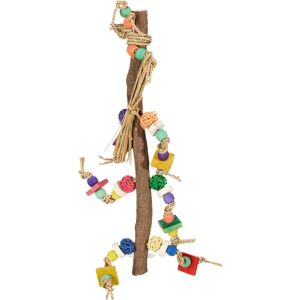 Trixie Bird Toy - Natural with Bark Wood, Rattan, Sea Grass - 56cm Trixie Bird Toy - Natural with Bark Wood, Rattan, Sea Grass - 56cm