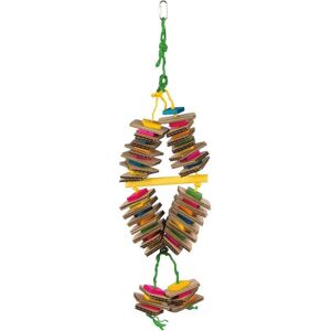 Jouet pour Oiseaux Trixie avec corde en sisal, carton et bois coloré - 35cm - Publicité Jouet pour Oiseaux Trixie avec corde en sisal, carton et bois coloré - 35cm - Publicité