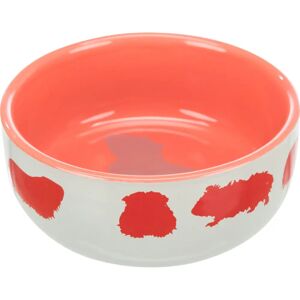 Trixie Ceramic Pet Food Bowl with Guinea Pig Motif - 250ml / 11cm Trixie Ceramic Pet Food Bowl with Guinea Pig Motif - 250ml / 11cm