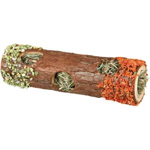 Trixie Small Animal Habitat Natural Wood - Small Pet Tunnel with Hay Trixie Small Animal Habitat Natural Wood - Small Pet Tunnel with Hay