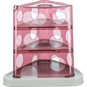 Trixie Cheese Tower Cat Toy - Pink - Dishwasher Safe Trixie Cheese Tower Cat Toy - Pink - Dishwasher Safe