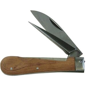 Haupa 200014 Coltello multiuso 60mm pieghevole manico in legno Haupa 200014 Coltello multiuso 60mm pieghevole manico in legno