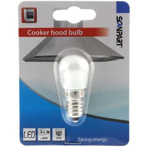 SCANPART 1140000042 LED-lamp - Zacht wit - 3000 K - 2 W - E14 SCANPART 1140000042 LED-lamp - Zacht wit - 3000 K - 2 W - E14