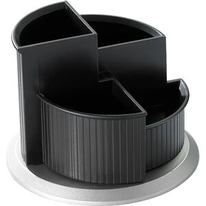 Pot Multifonctionnel Helit Argent - 4 Compartiments, Pivotant Pot Multifonctionnel Helit Argent - 4 Compartiments, Pivotant