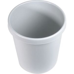 Contenedor de basura redondo de plástico Helit H6106182 gris claro Contenedor de basura redondo de plástico Helit H6106182 gris claro