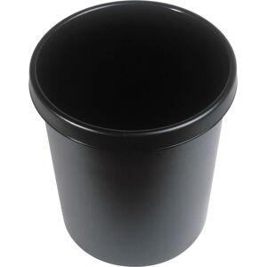 Helit H6106195 Abfallbehälter - Rund Kunststoff Schwarz Helit H6106195 Abfallbehälter - Rund Kunststoff Schwarz