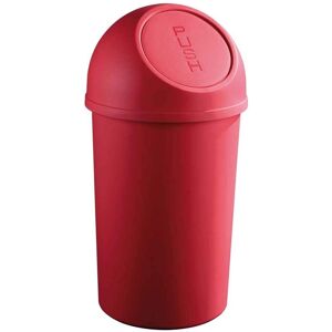 Corbeille Helit - Polypropylène résistant aux chocs, 45L, Rouge - Rond Corbeille Helit - Polypropylène résistant aux chocs, 45L, Rouge - Rond