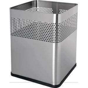 Poubelle Carrée en Acier Inoxydable Helit - 18L - Durable et Moderne - Publicité Poubelle Carrée en Acier Inoxydable Helit - 18L - Durable et Moderne - Publicité