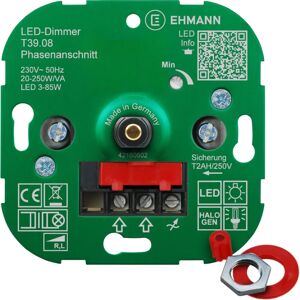 Ehmann T39 Dimmer - LED, gloeilamp, halogeen Ehmann T39 Dimmer - LED, gloeilamp, halogeen