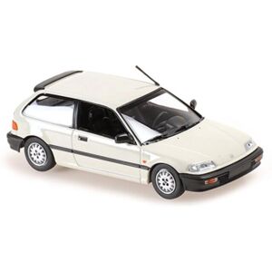 Minichamps Honda Civic 1990 - Modèle en zamac 1:43 Blanc - Publicité Minichamps Honda Civic 1990 - Modèle en zamac 1:43 Blanc - Publicité