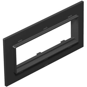 OBO Bettermann Schwarze 171 mm Abdeckplatte für 3-fach-Steckdosen - Elektrische Abdeckung OBO Bettermann Schwarze 171 mm Abdeckplatte für 3-fach-Steckdosen - Elektrische Abdeckung