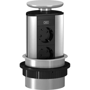 OBO Bettermann - DBV-A3E D2S - Boîte de bureau escamotable - 2 prises SCHUKO OBO Bettermann - DBV-A3E D2S - Boîte de bureau escamotable - 2 prises SCHUKO