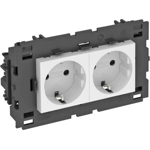 OBO Bettermann OBO STD-D0C8 RW2 Steckdose - 2-Gang, Weiß, 250V OBO Bettermann OBO STD-D0C8 RW2 Steckdose - 2-Gang, Weiß, 250V