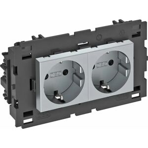 Prise double en aluminium OBO Bettermann - Prise électrique Prise double en aluminium OBO Bettermann - Prise électrique