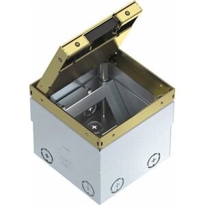 OBO Bettermann UDHOME2 GM15 - Prise de sol en sol - Carré, Laiton, 15mm profondeur - Prise de sol OBO Bettermann UDHOME2 GM15 - Prise de sol en sol - Carré, Laiton, 15mm profondeur - Prise de sol