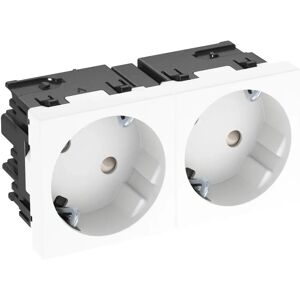 OBO Bettermann 6120483 Doppelsteckdose 33° Weiß OBO Bettermann 6120483 Doppelsteckdose 33° Weiß