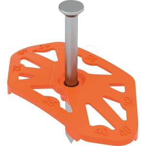 OBO Bettermann 2222850 - Fixation à Clou 2,0 - Clou en acier galvanisé - Fixation dans la fente murale - Collier de câble - Publicité OBO Bettermann 2222850 - Fixation à Clou 2,0 - Clou en acier galvanisé - Fixation dans la fente murale - Collier de câble - Publicité